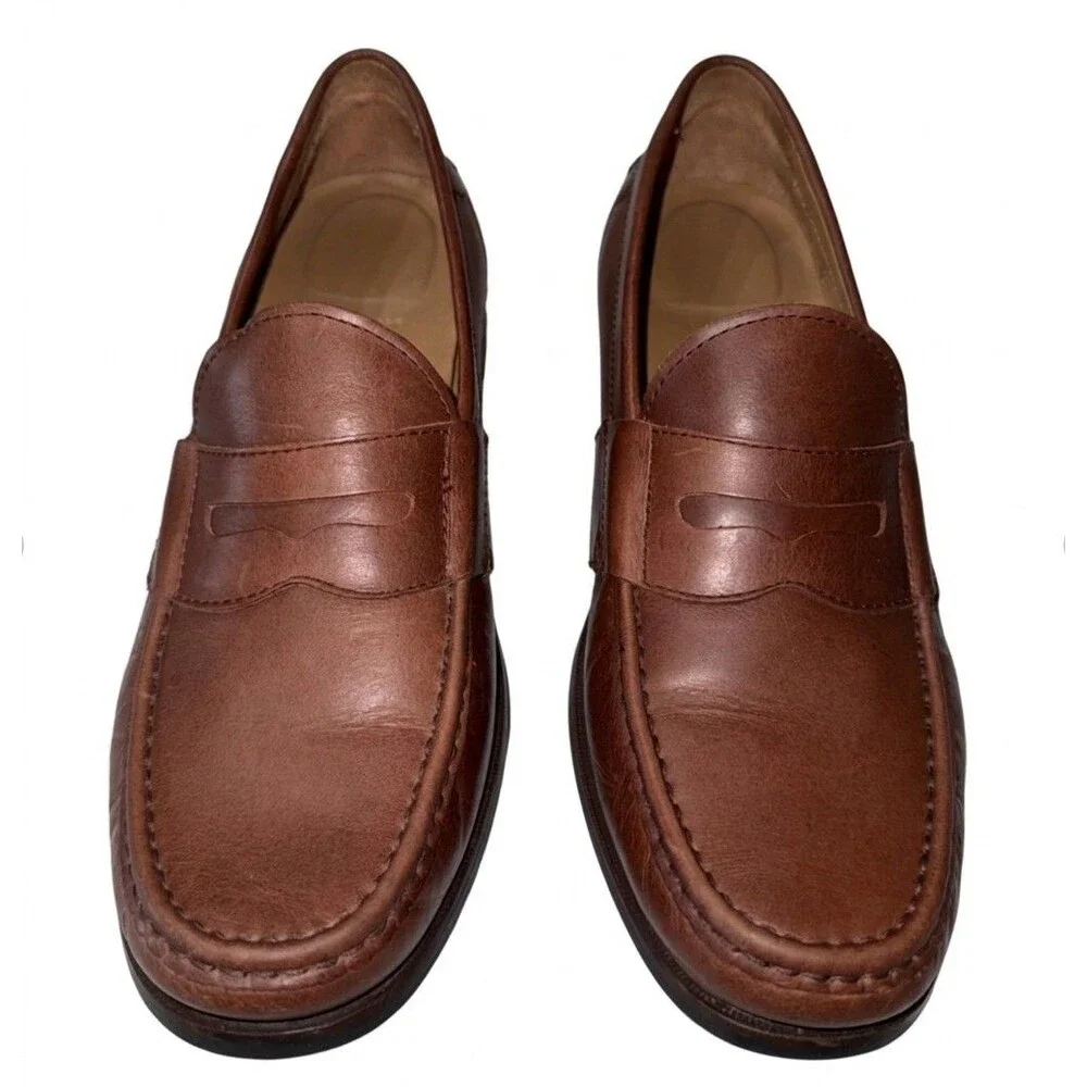Cole Haan Pinch Grand OS Penny Loafers Mens 10.5 M British Tan Leather Shoes